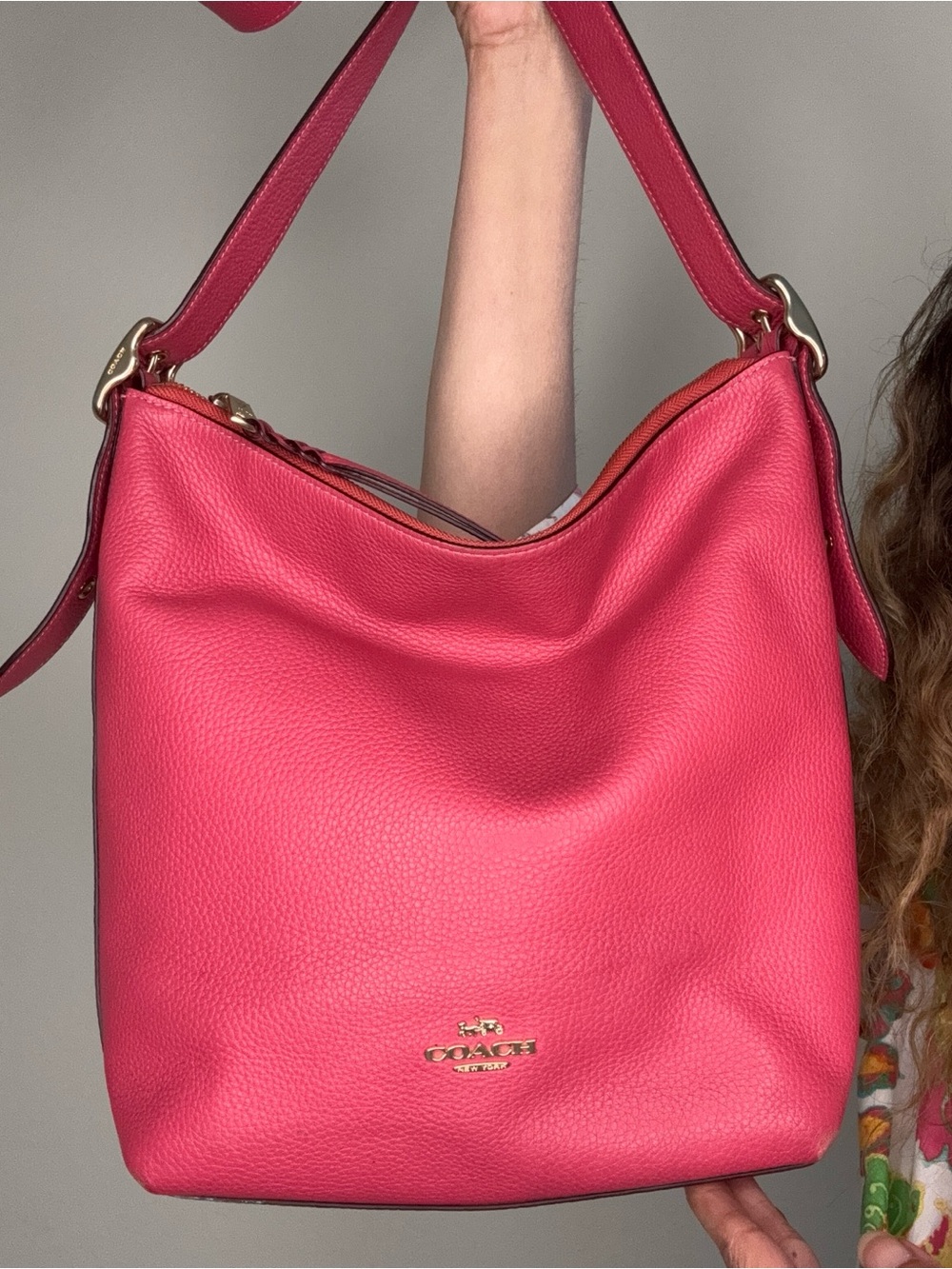 Coach Pink Val Duffle Bag